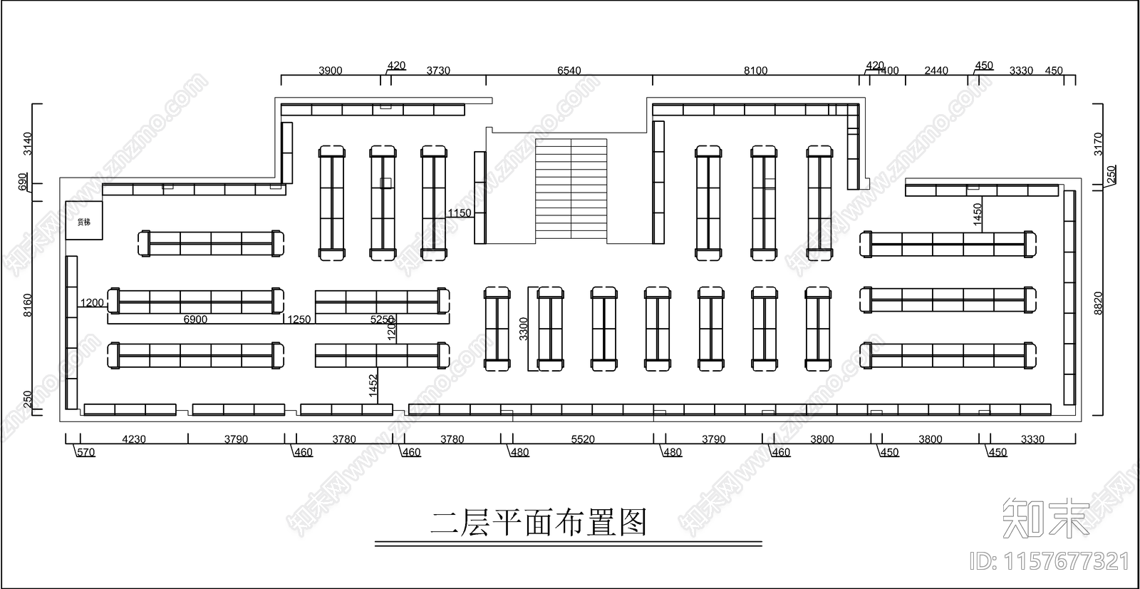 便利店室内装修设cad施工图下载【ID:1157677321】