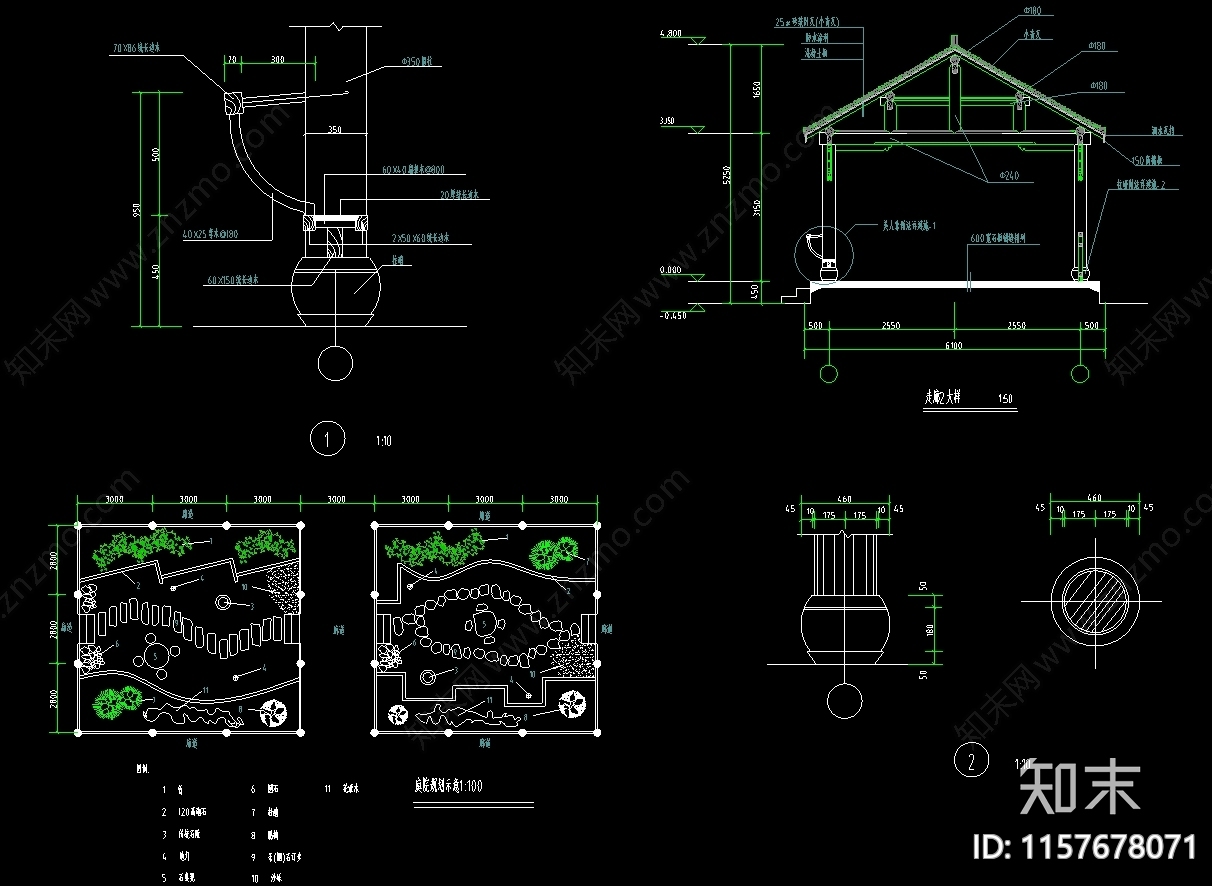 徽派一层农家饭庄建筑图cad施工图下载【ID:1157678071】