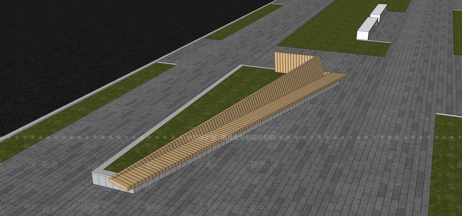 现代景观座椅SU模型下载【ID:1157679881】