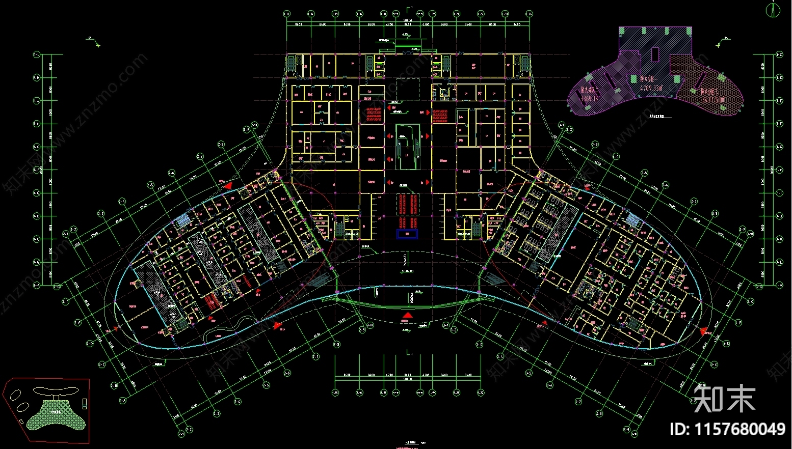 第七人民医院cad施工图下载【ID:1157680049】