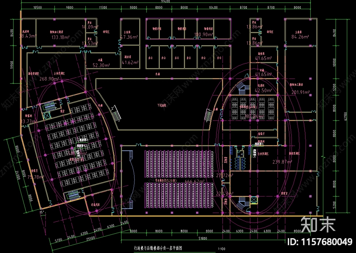 第七人民医院cad施工图下载【ID:1157680049】