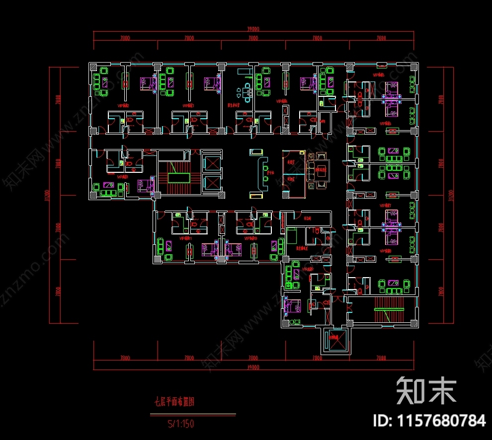 仁济妇幼医院综合楼装修图纸cad施工图下载【ID:1157680784】