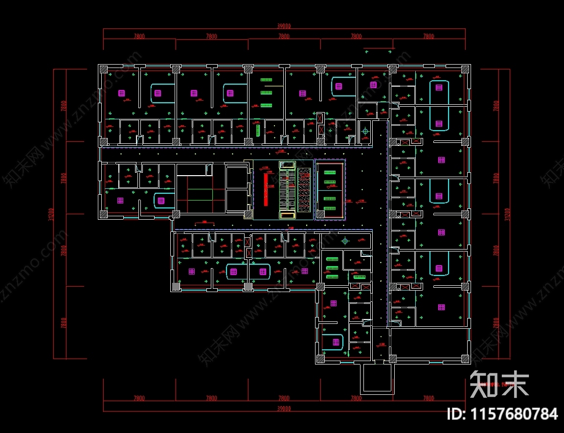 仁济妇幼医院综合楼装修图纸cad施工图下载【ID:1157680784】