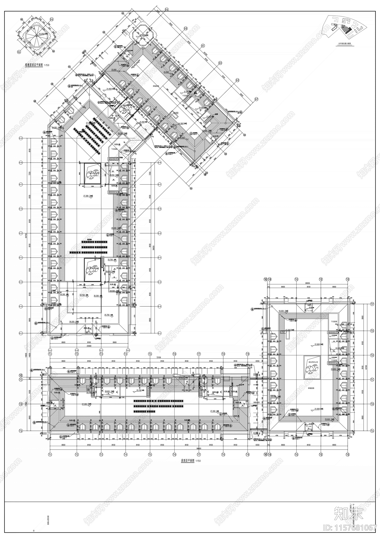 办公大楼建筑图纸cad施工图下载【ID:1157681067】