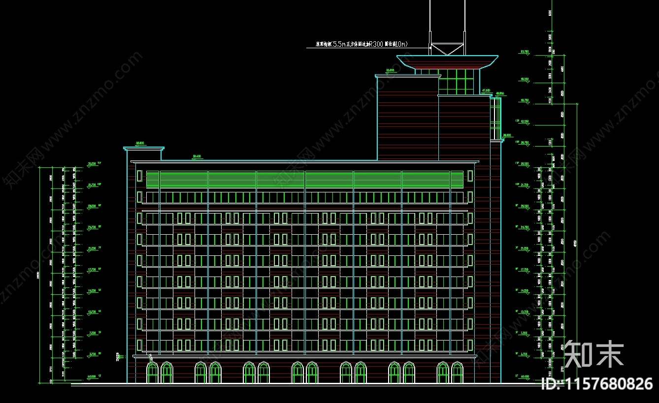 十三层某医院建筑图纸cad施工图下载【ID:1157680826】