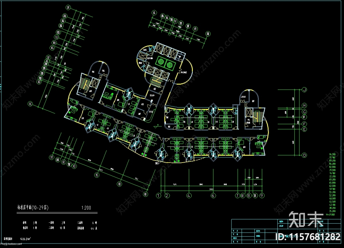 省中医院门诊住院综合楼建筑设计图cad施工图下载【ID:1157681282】