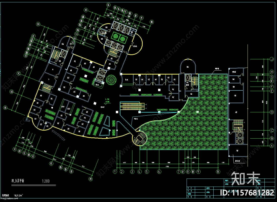 省中医院门诊住院综合楼建筑设计图cad施工图下载【ID:1157681282】