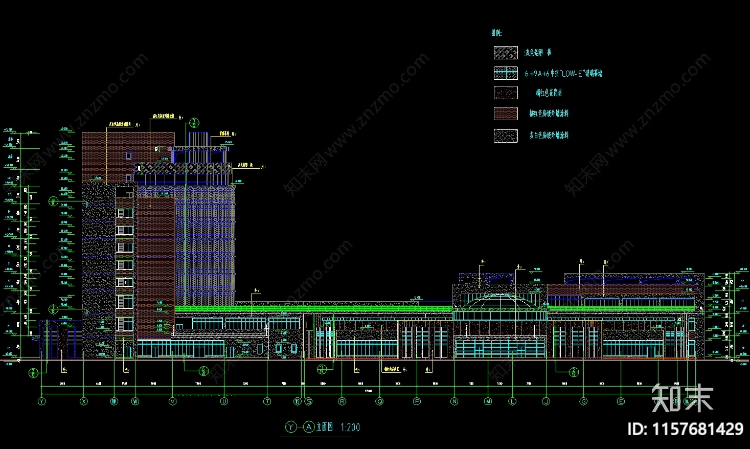 市中西医结合医院建施图cad施工图下载【ID:1157681429】