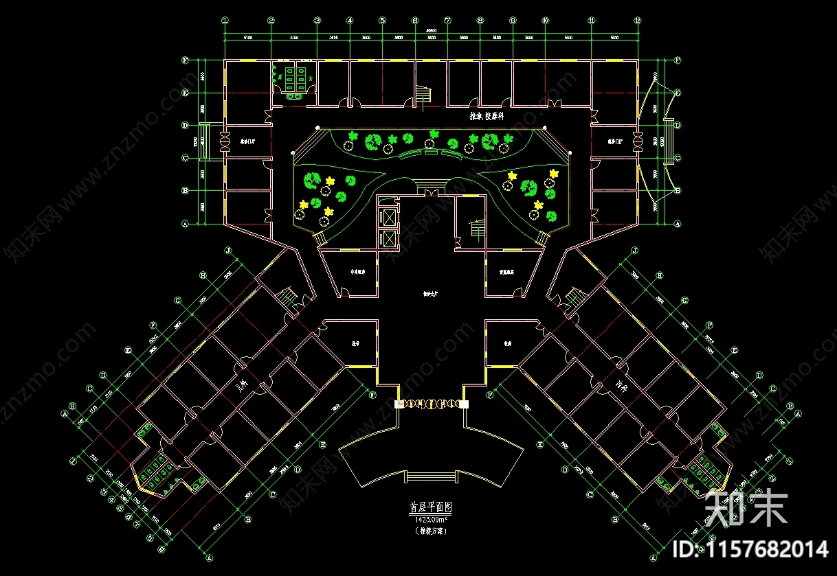 医院总体及建筑设计方案图纸cad施工图下载【ID:1157682014】