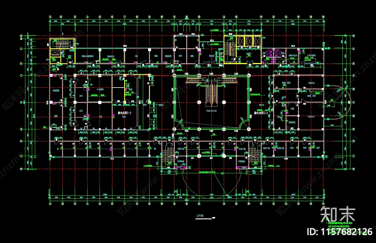 18层中心综合医院建施图纸cad施工图下载【ID:1157682126】