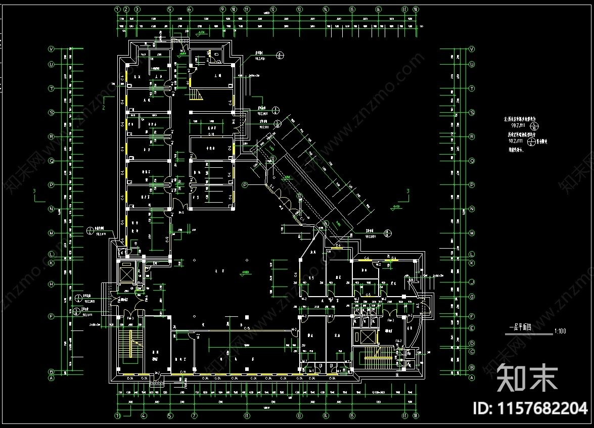 医院综合楼建筑CAcad施工图下载【ID:1157682204】