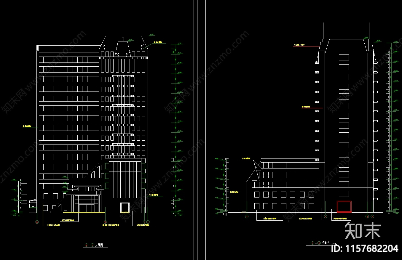 医院综合楼建筑CAcad施工图下载【ID:1157682204】
