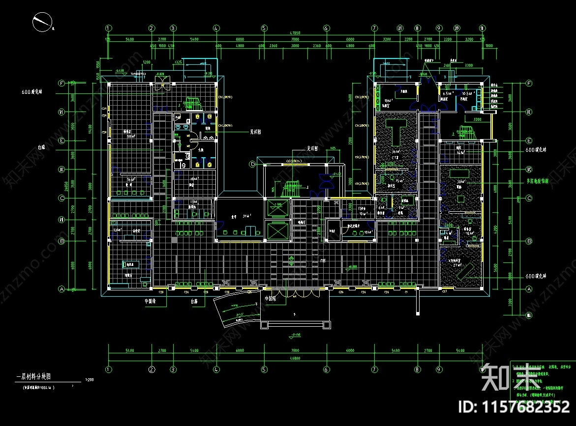 医院装饰工程CAcad施工图下载【ID:1157682352】