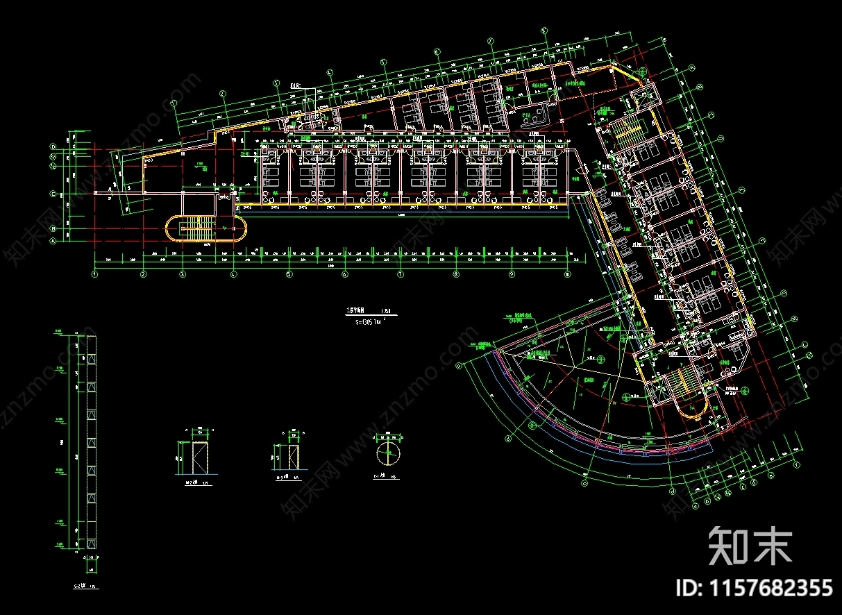 医院心理综合楼建筑图纸cad施工图下载【ID:1157682355】