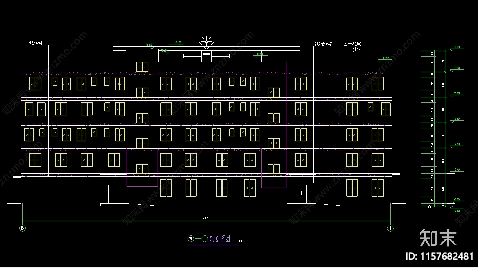 3400m²医院综合楼建筑图cad施工图下载【ID:1157682481】