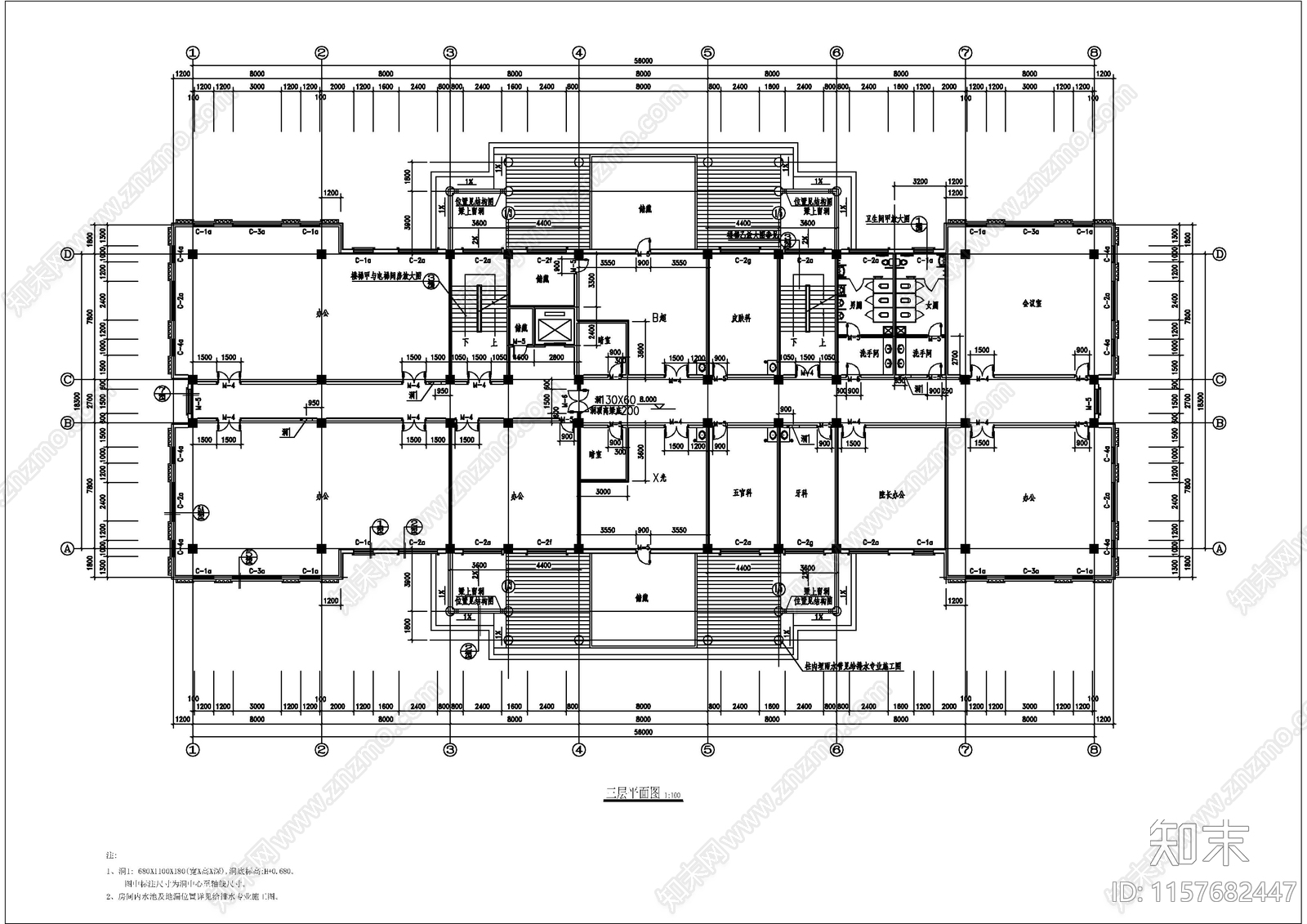 6层欧式医院综合楼建施图cad施工图下载【ID:1157682447】