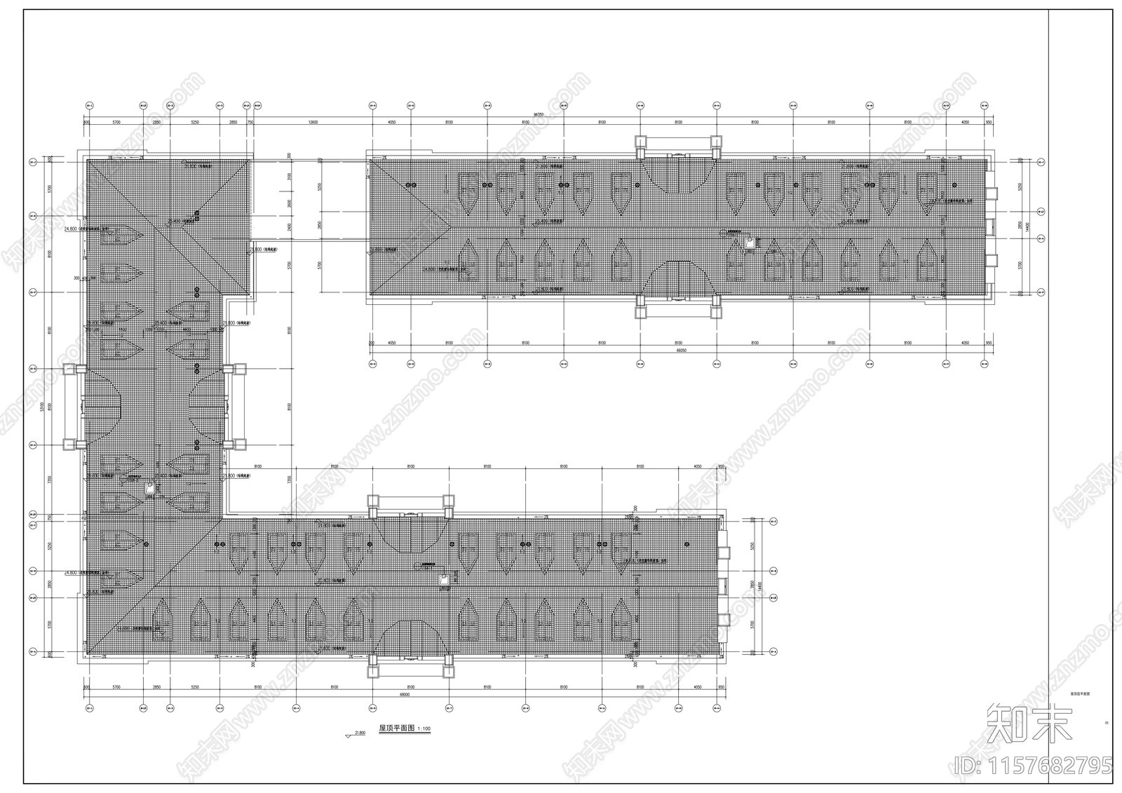 酒店公寓建筑图cad施工图下载【ID:1157682795】