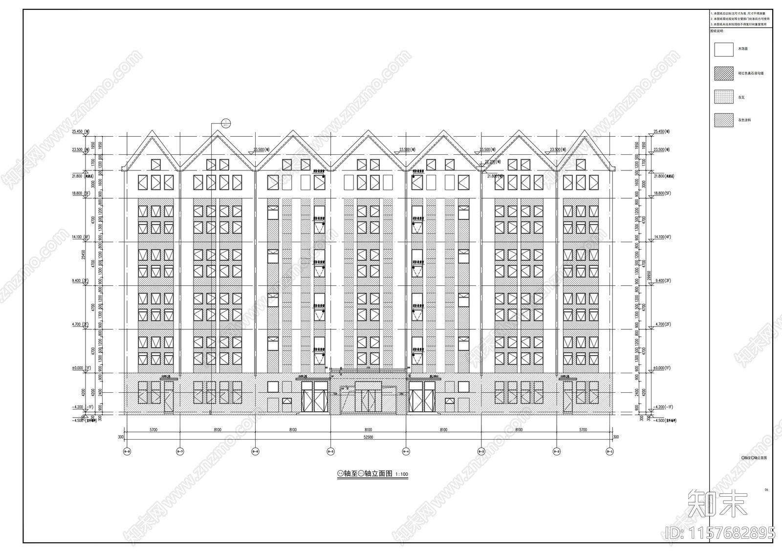 酒店客房建筑图纸cad施工图下载【ID:1157682895】