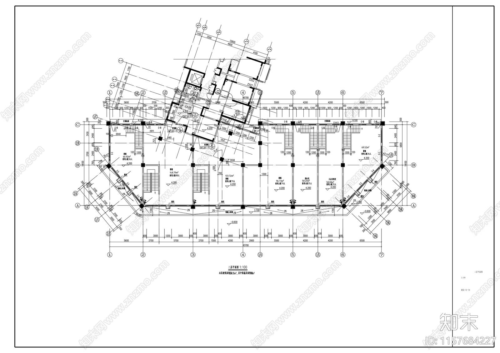 沿街商业建筑图纸cad施工图下载【ID:1157684227】