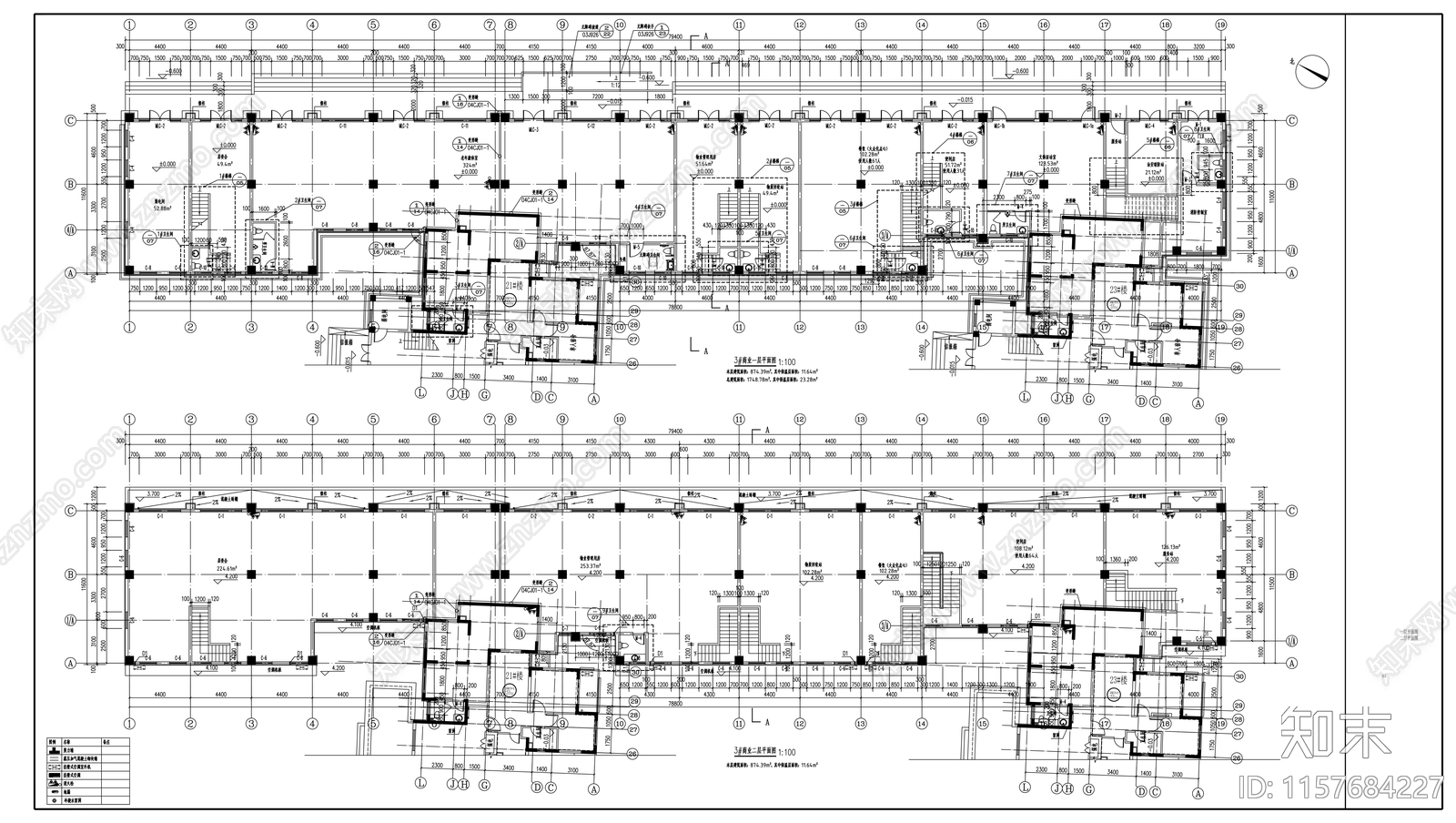 沿街商业建筑图纸cad施工图下载【ID:1157684227】