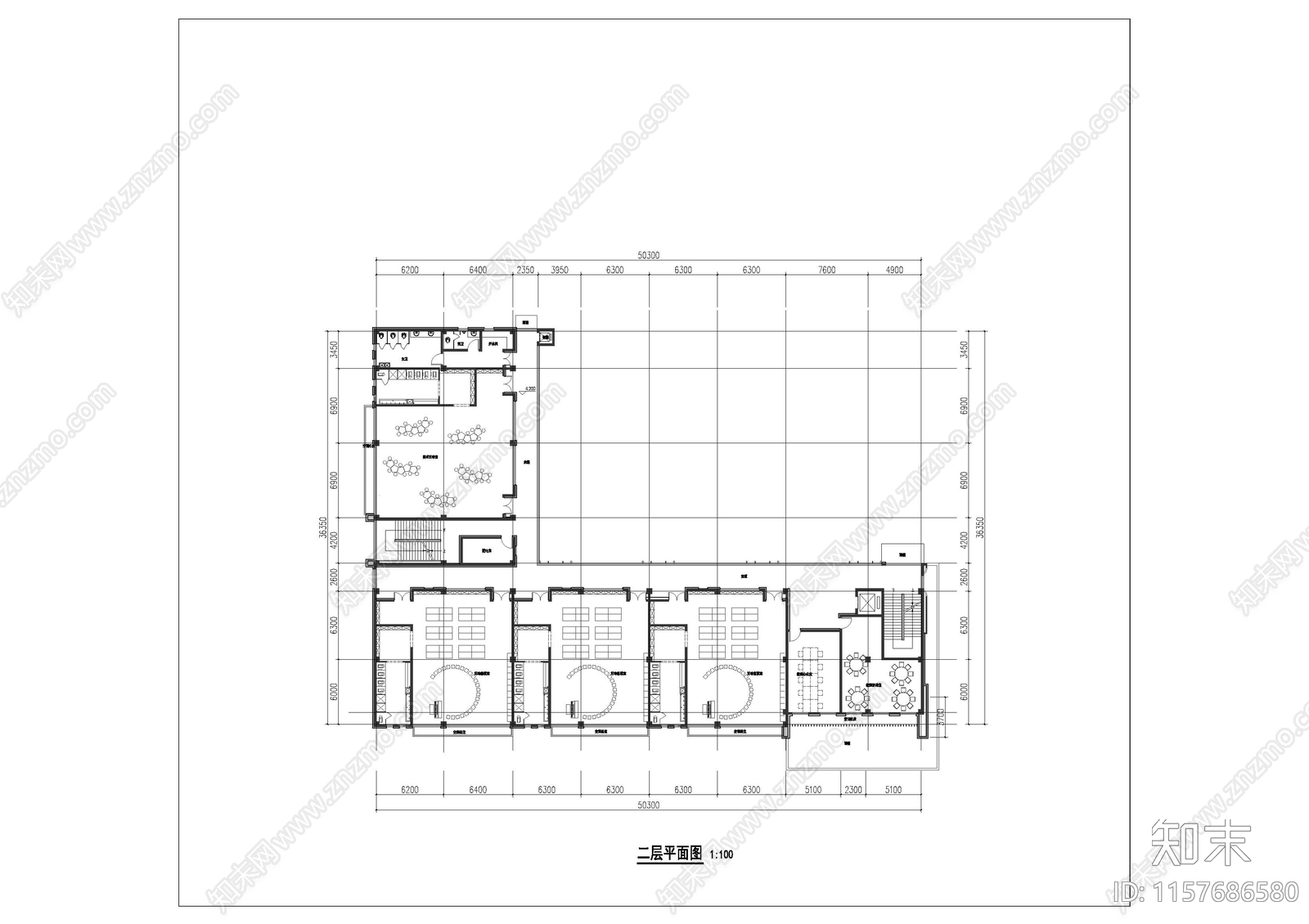 文化新村幼儿园cad施工图下载【ID:1157686580】