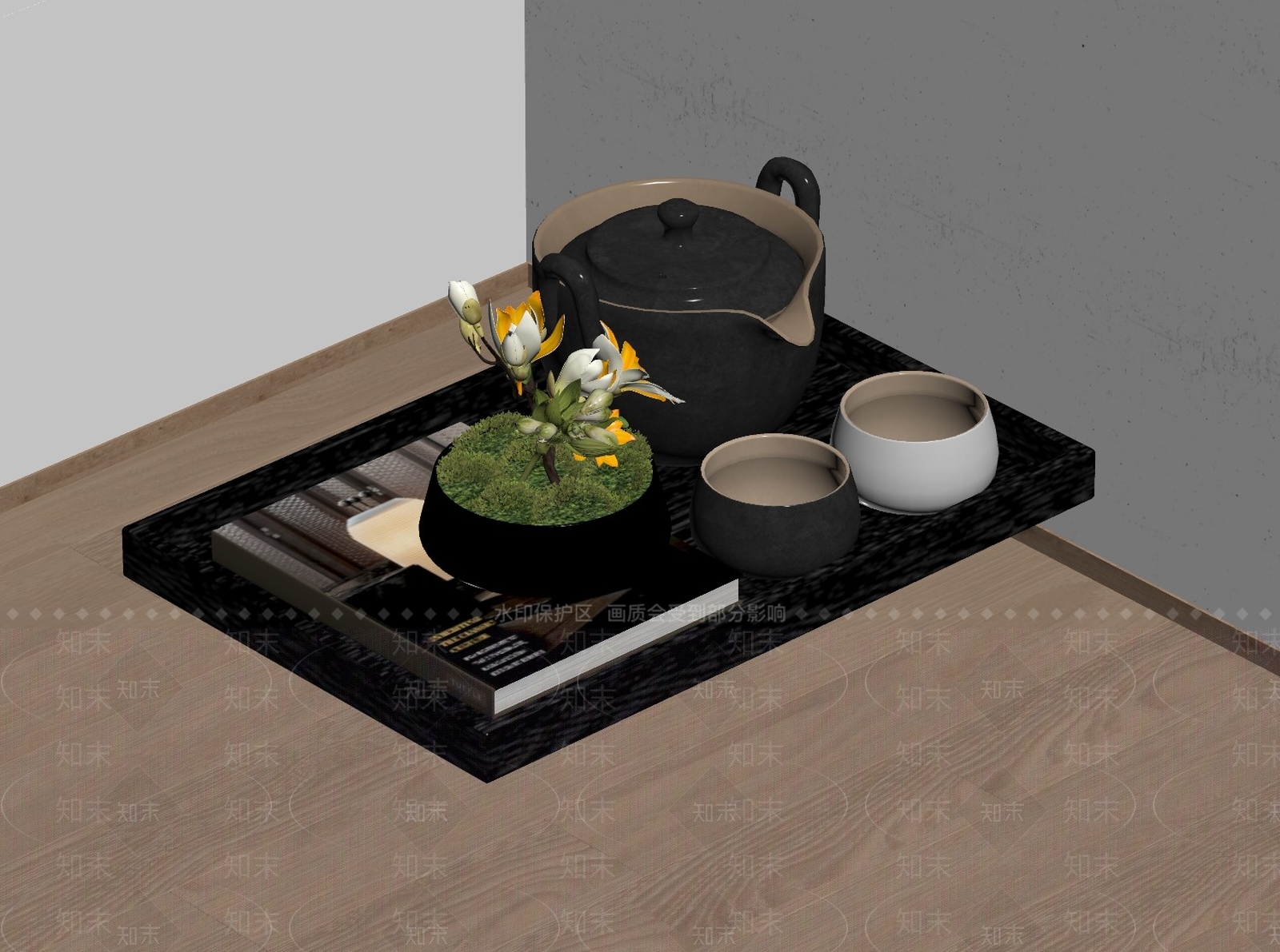 茶具SU模型下载【ID:1157688689】