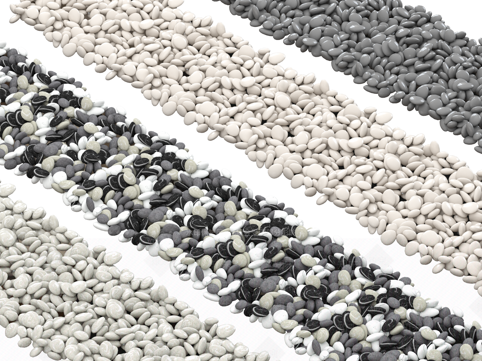 现代鹅卵石3D模型下载【ID:1157690748】