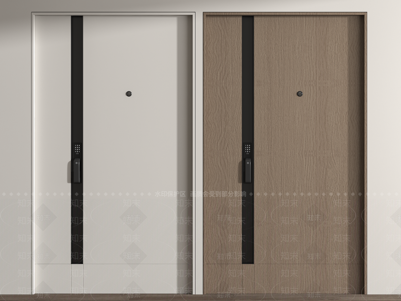 现代入户门3D模型下载【ID:1157690862】