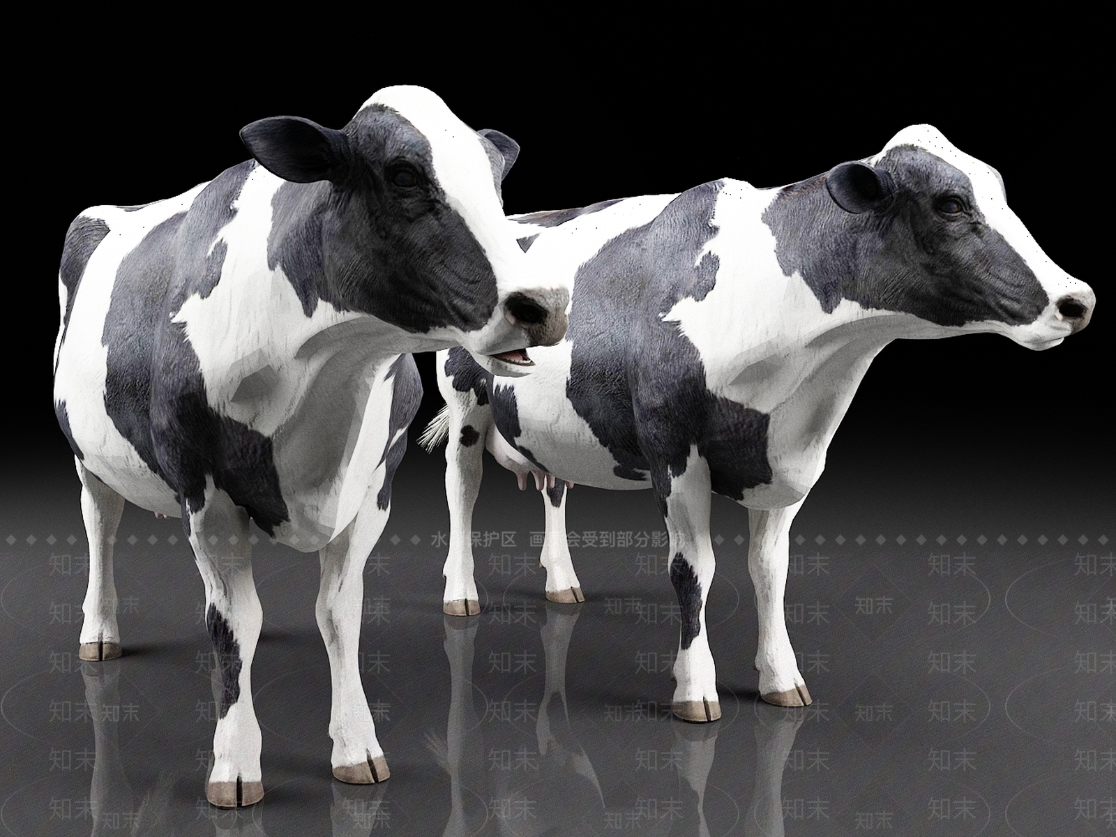 奶牛3D模型下载【ID:1157692629】