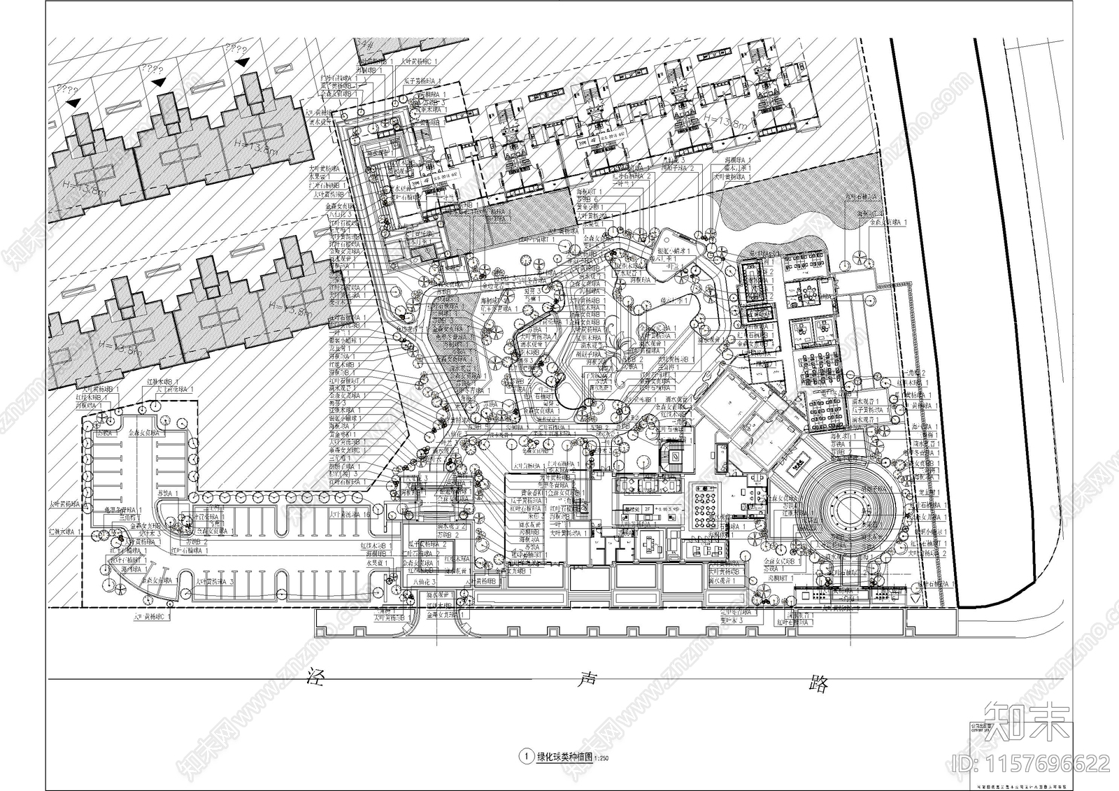 多套高端住宅项目景观案例cad施工图下载【ID:1157696622】