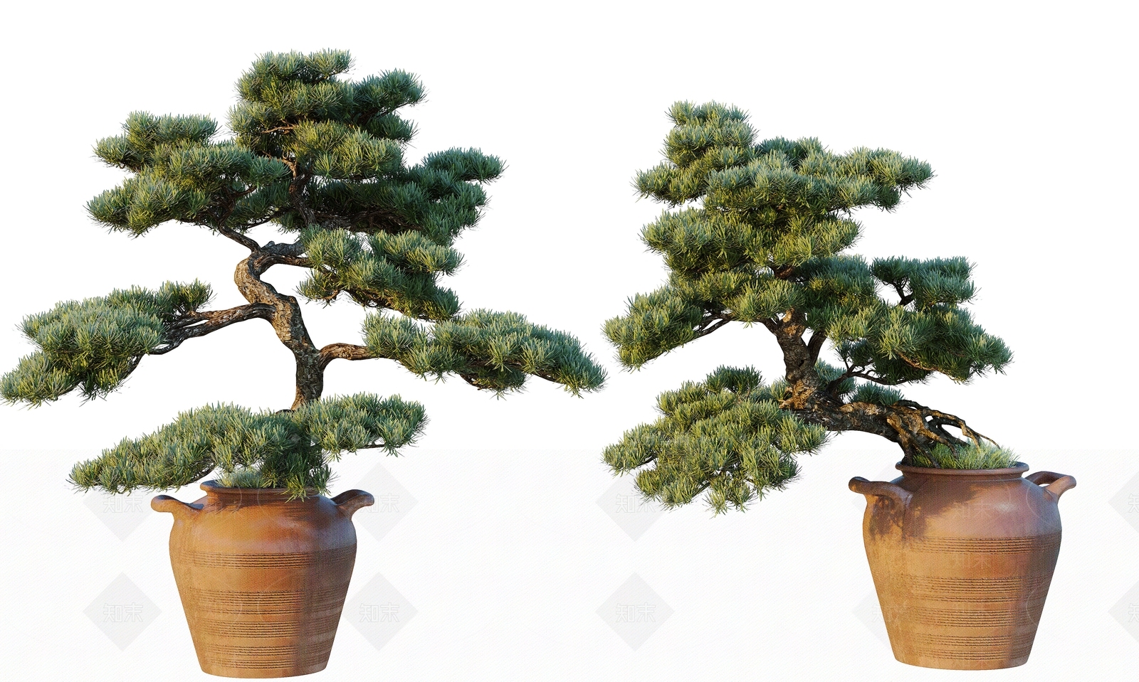 新中式盆景3D模型下载【ID:1157698859】