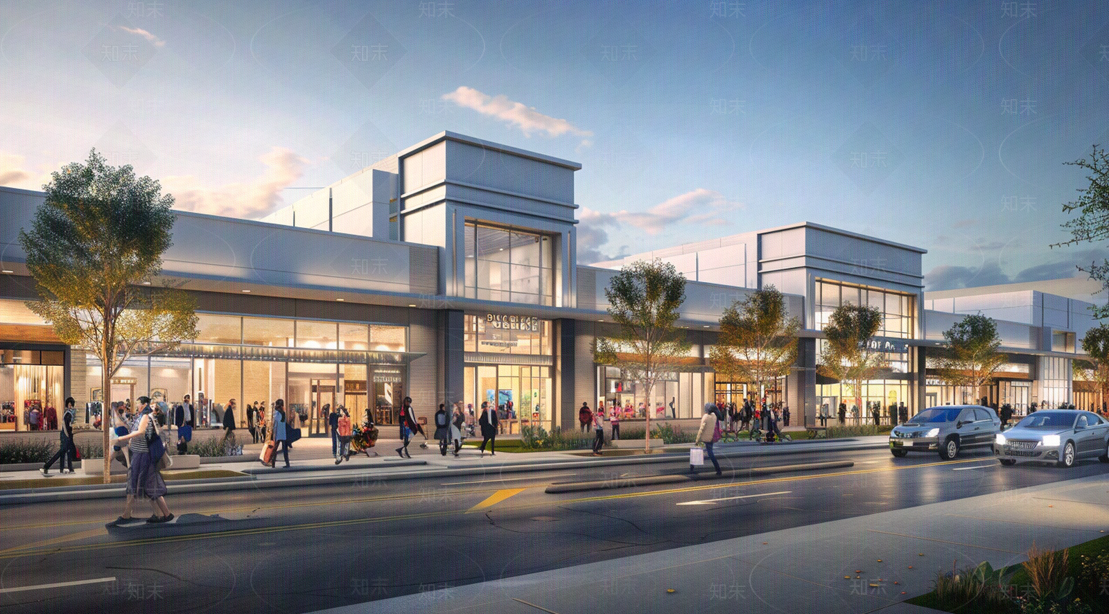 白天低楼层街道外景窗户外景贴图下载【ID:1157699328】