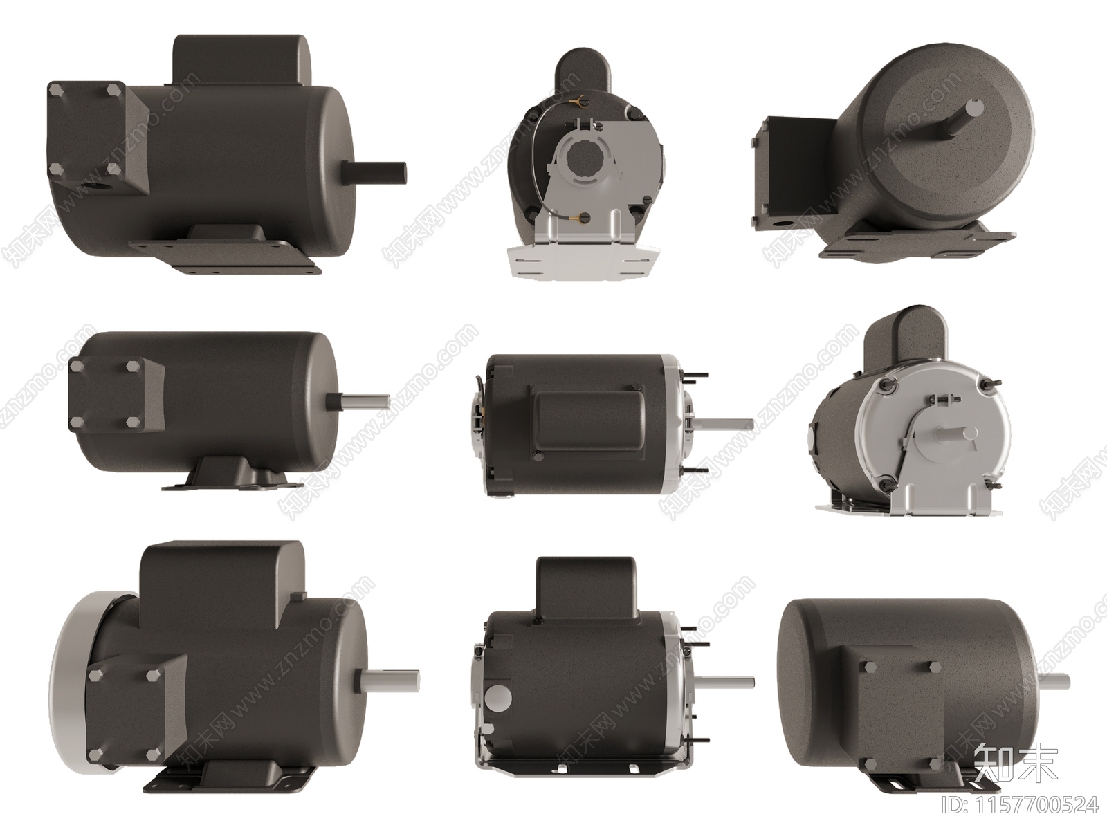现代电机3D模型下载【ID:1157700524】