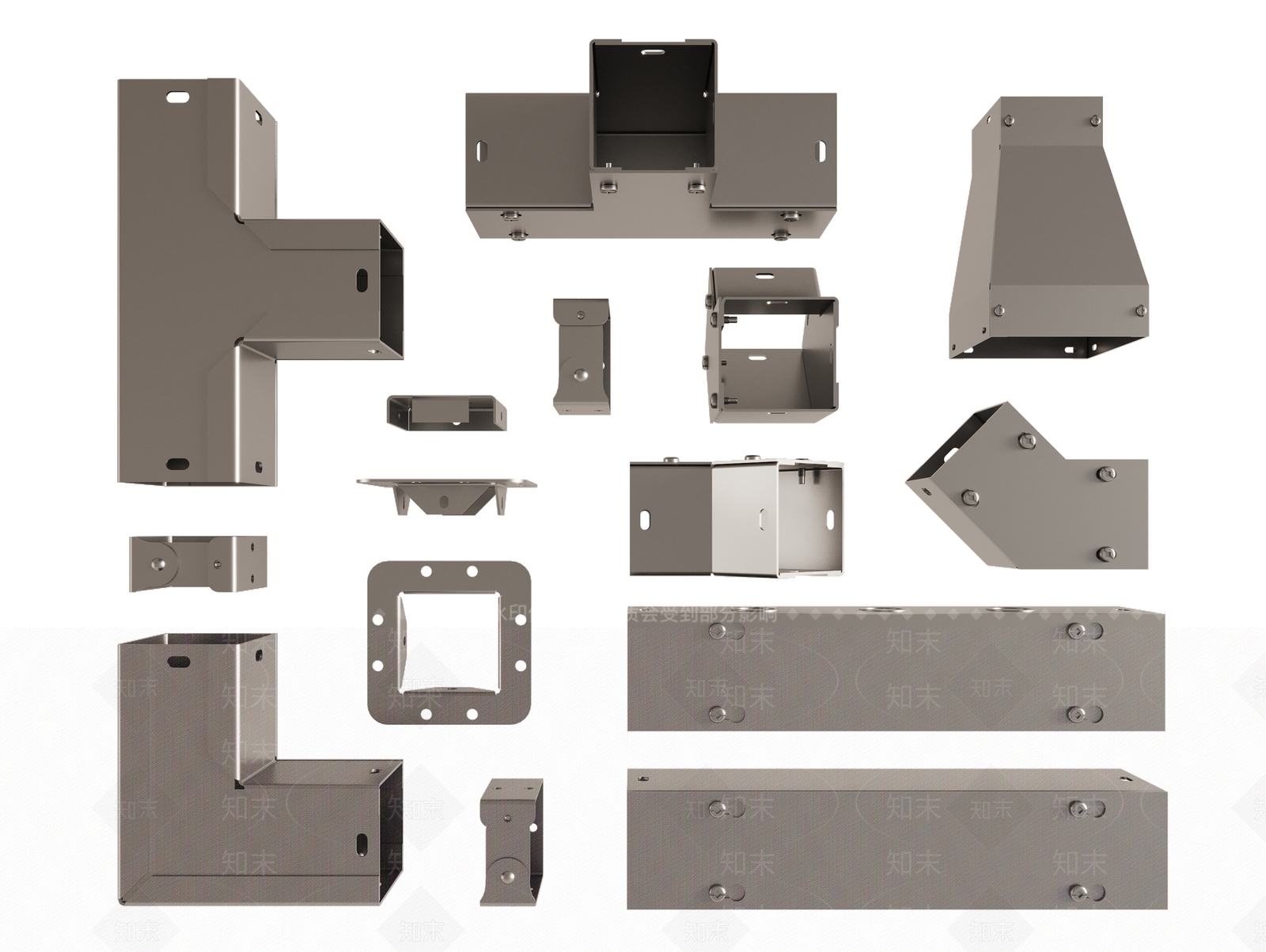 现代桥架3D模型下载【ID:1157701093】