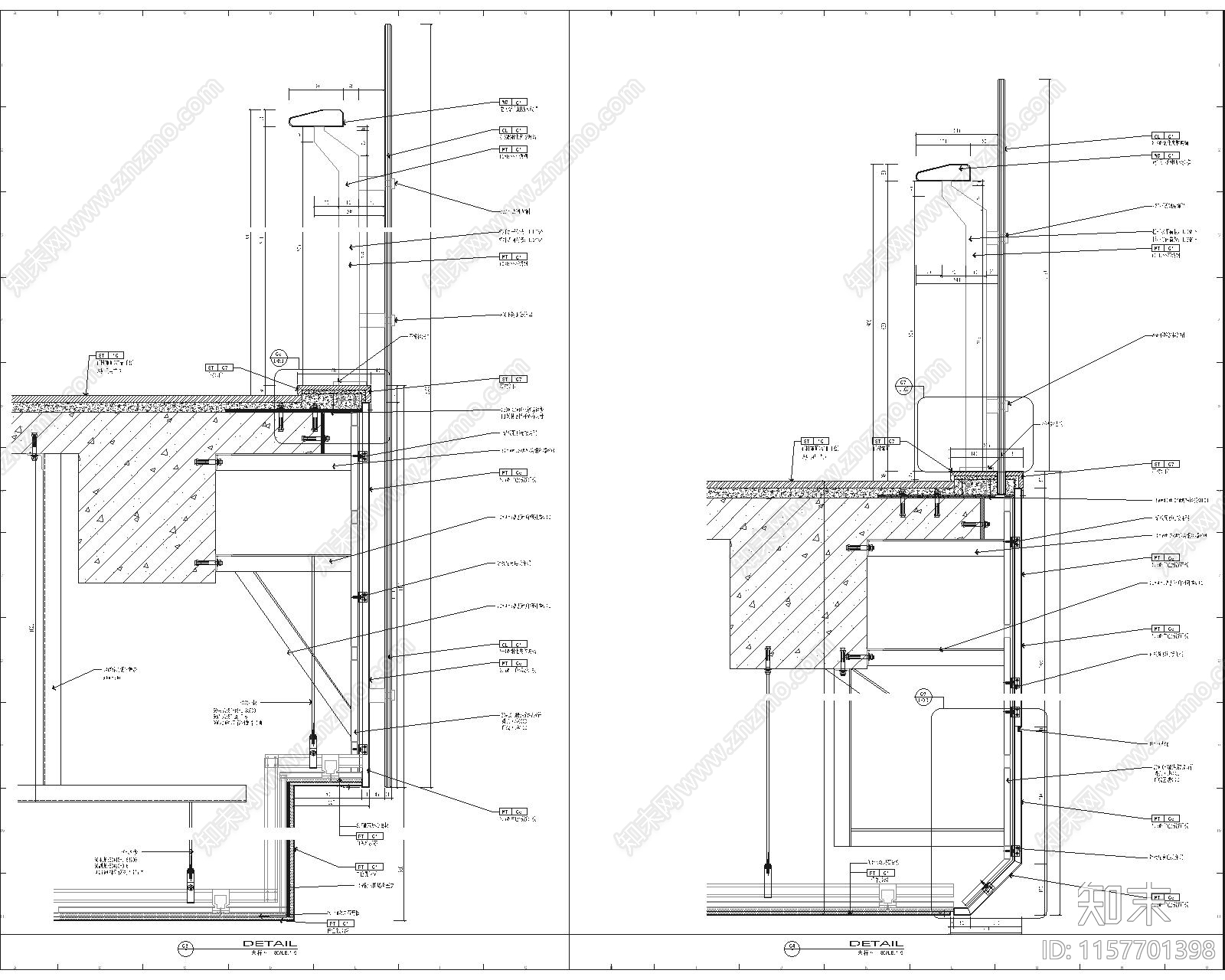 扶手栏杆施工图下载【ID:1157701398】