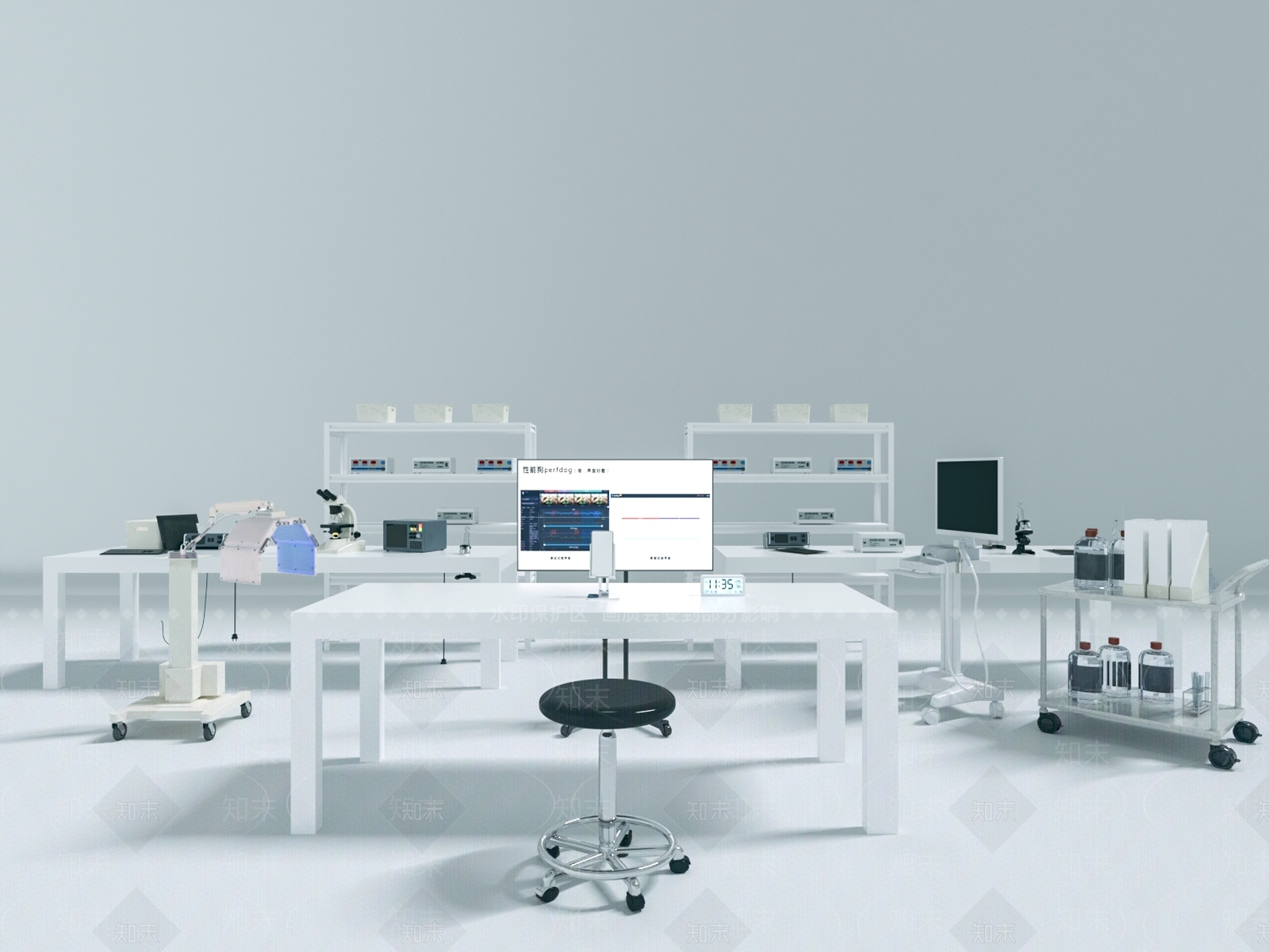 现代物理实验室化学实验室3D模型下载【ID:1157709617】