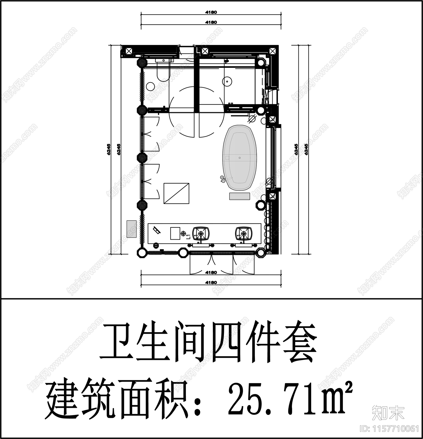 40个卫生间布局方案施工图下载【ID:1157710061】