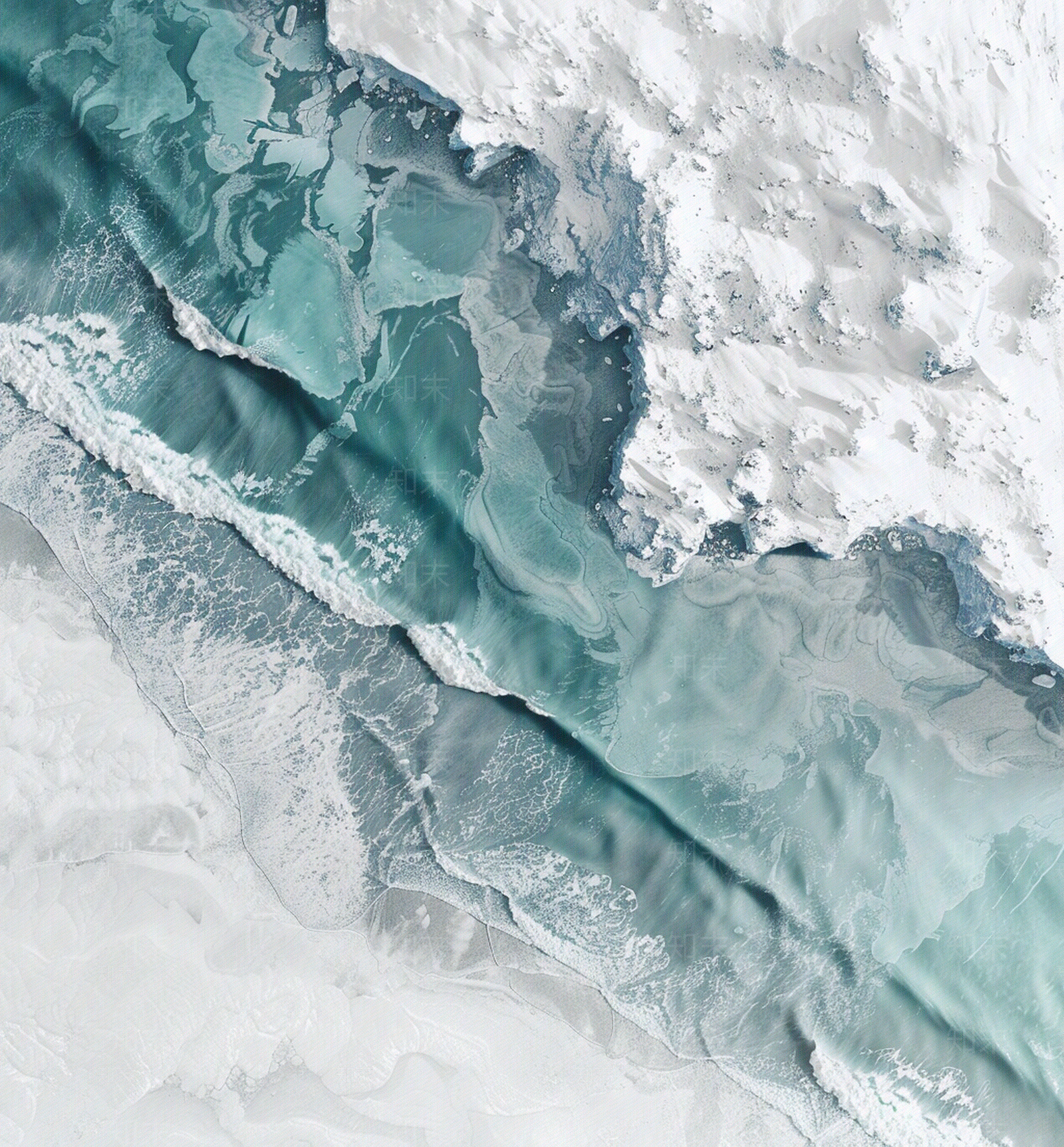 现代浅蓝装饰画_油画_抽象画贴图下载【ID:1157711158】