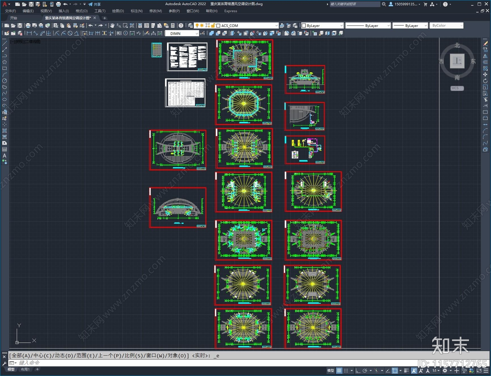 重庆某体育馆通风空调设计图施工图下载【ID:1157712765】