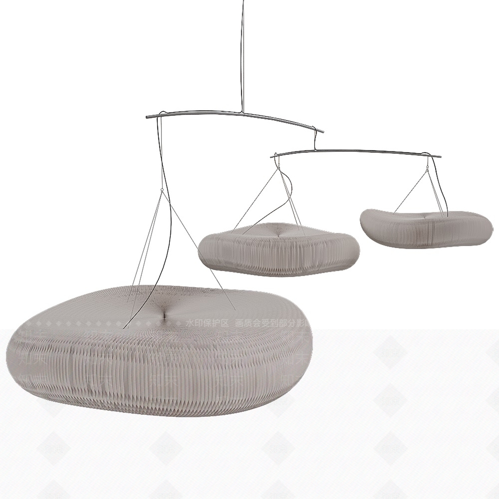 Mobile现代编织创意吊灯18w3D模型下载【ID:1157717092】