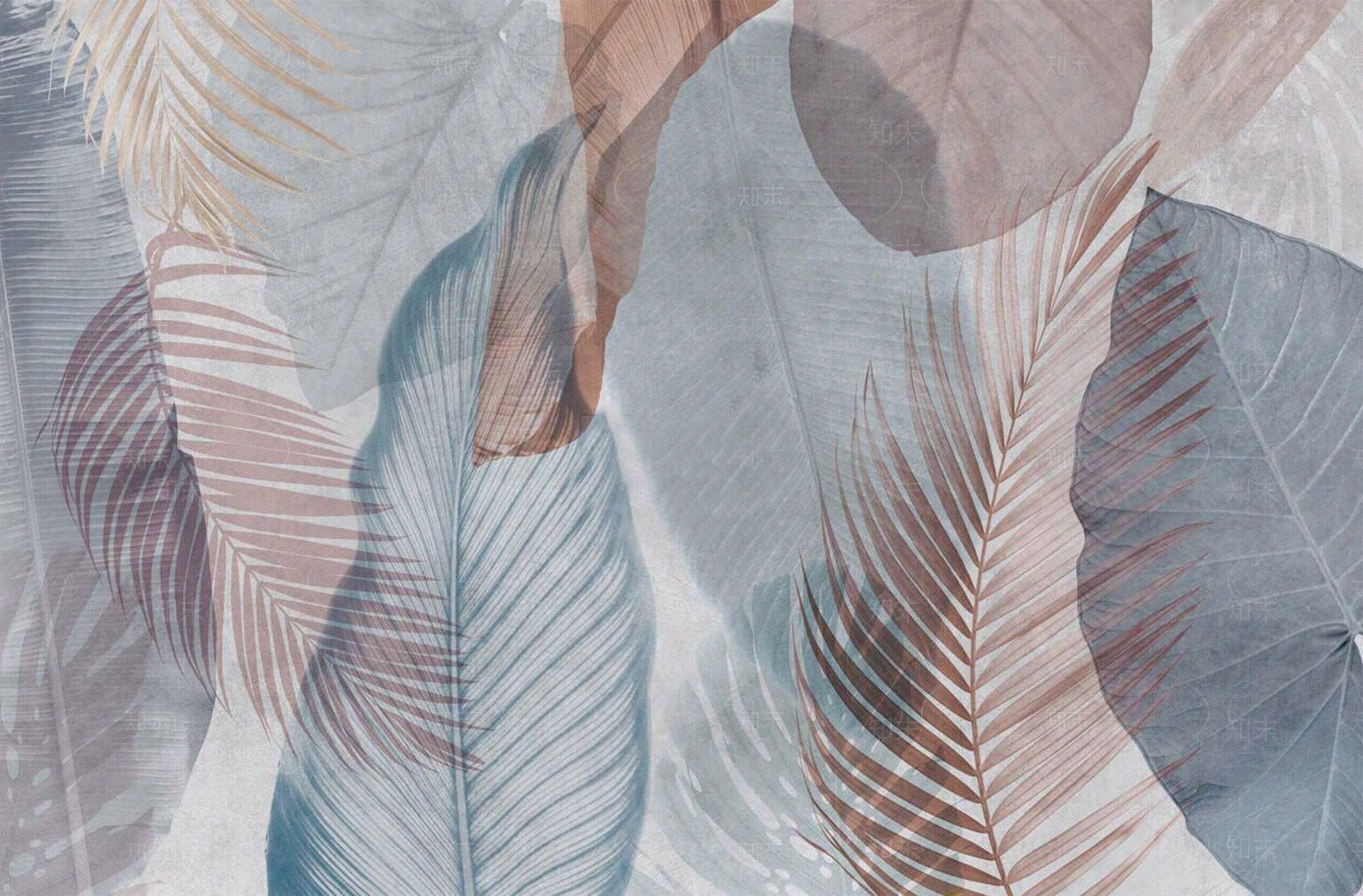 热带雨林树叶风景装饰画壁纸壁画墙布贴图下载【ID:1157717504】