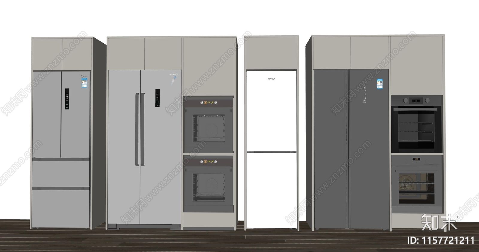 冰箱冰柜SU模型下载【ID:1157721211】