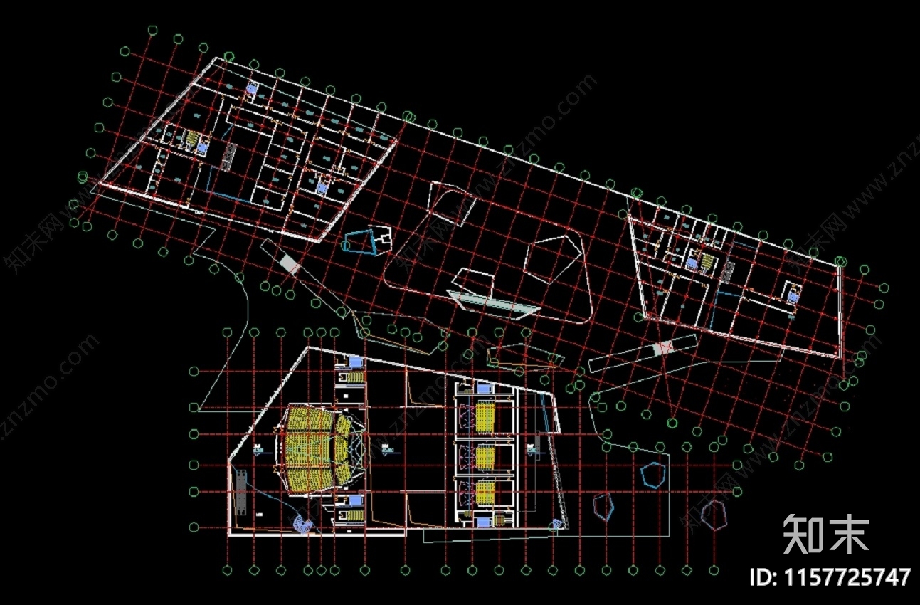 东莞市民文化宫建筑设计图纸cad施工图下载【ID:1157725747】