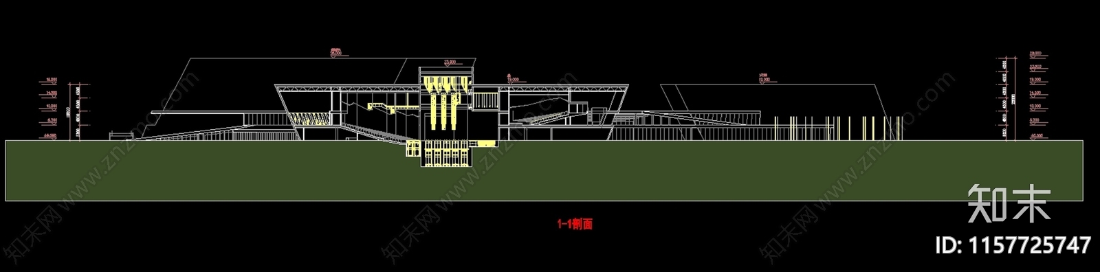东莞市民文化宫建筑设计图纸cad施工图下载【ID:1157725747】