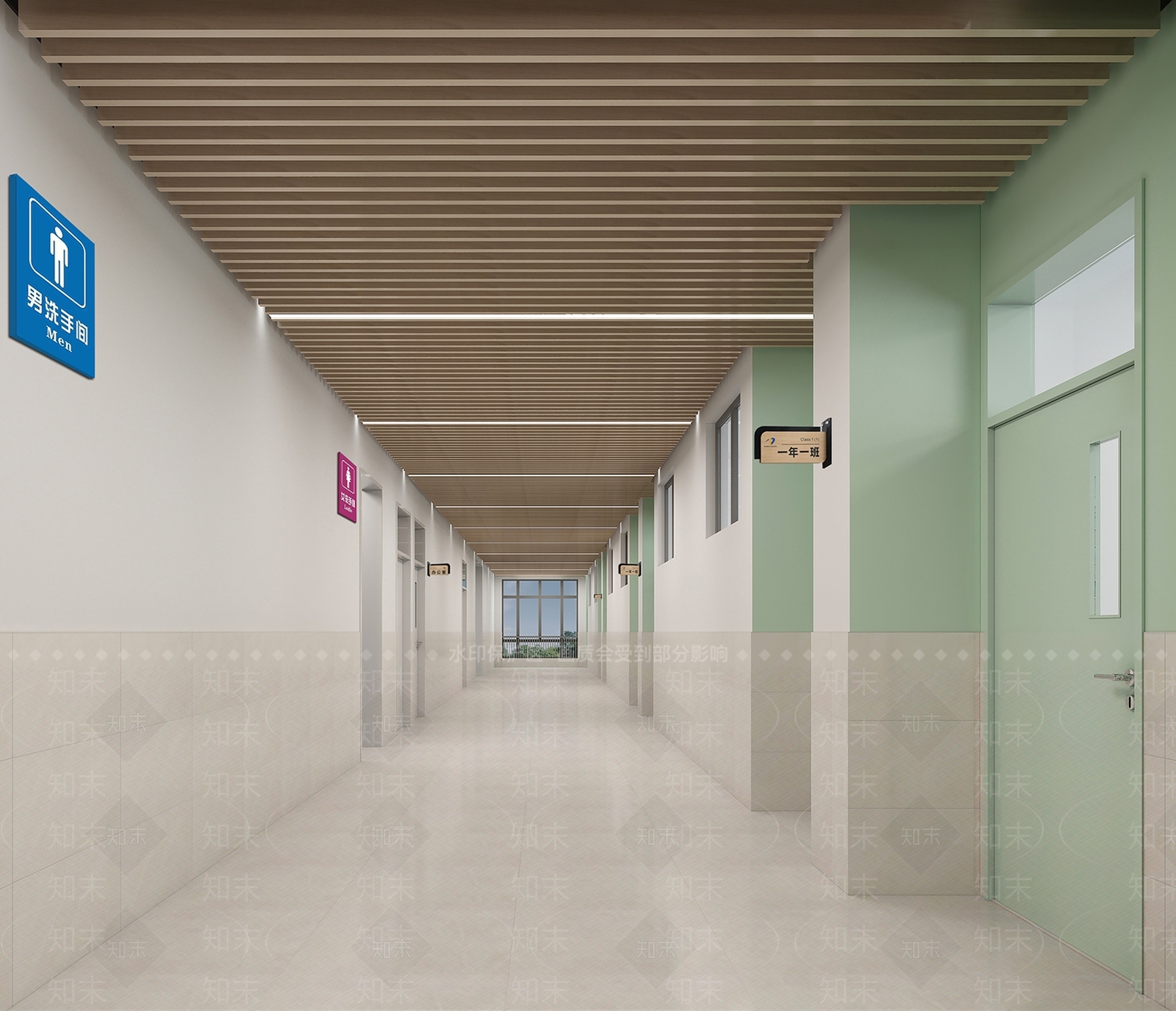 现代教室3D模型下载【ID:1214393728】