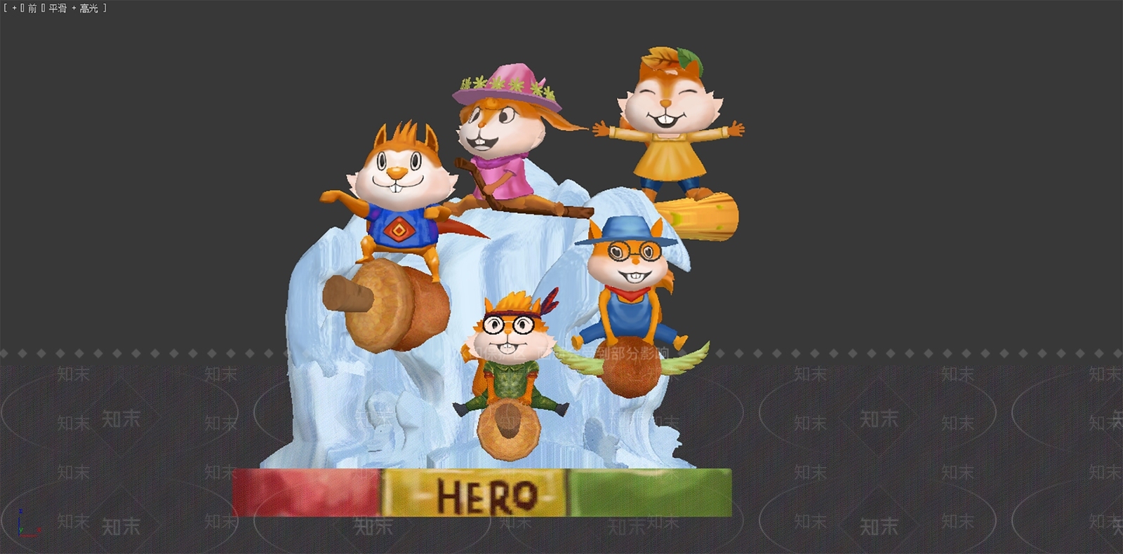 现代雕塑3D模型下载【ID:1157825498】