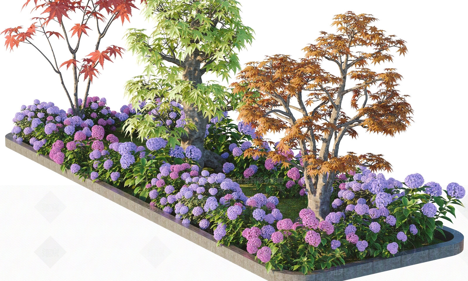 花坛3D模型下载【ID:1157730636】