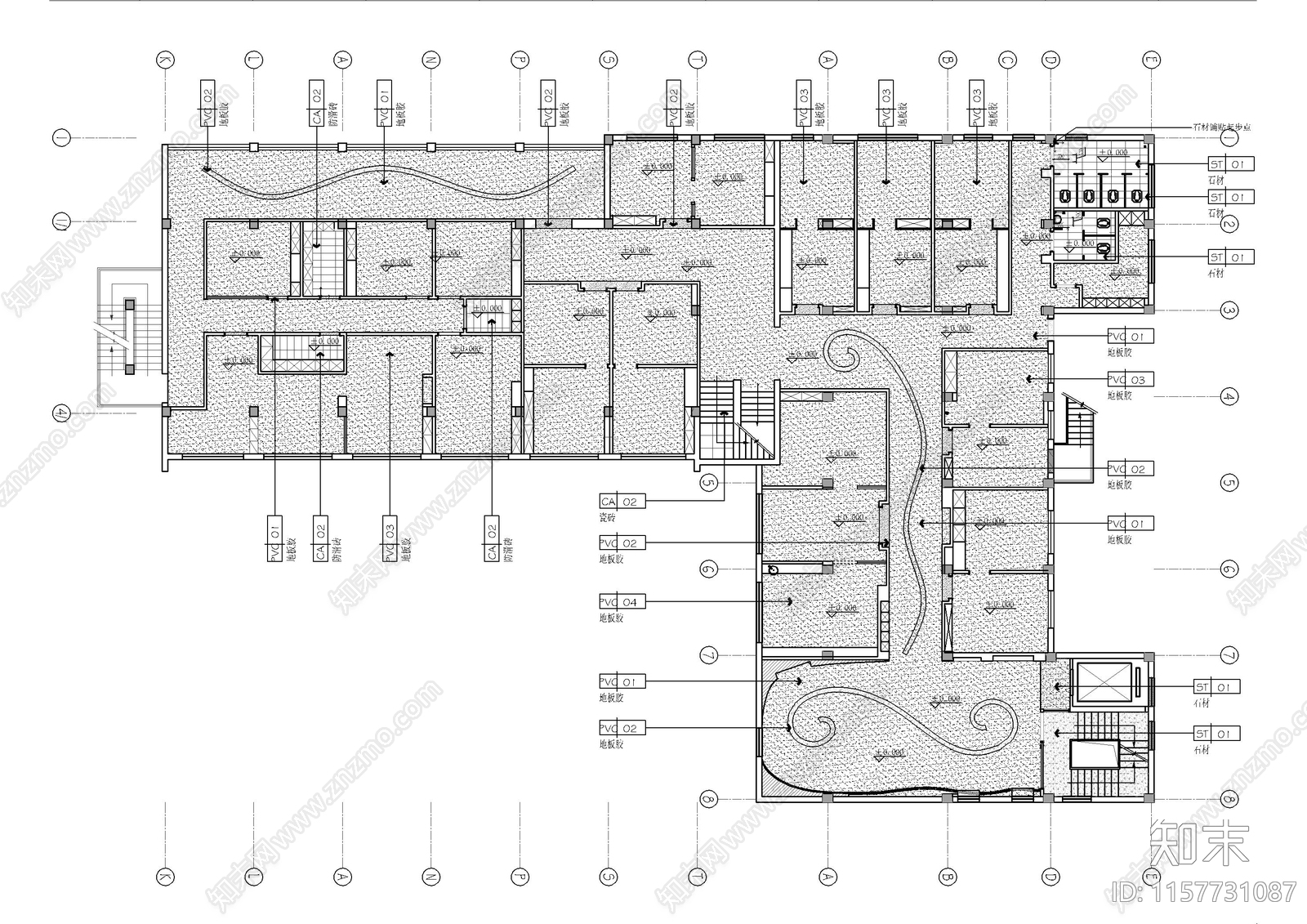 美容医院cad施工图下载【ID:1157731087】