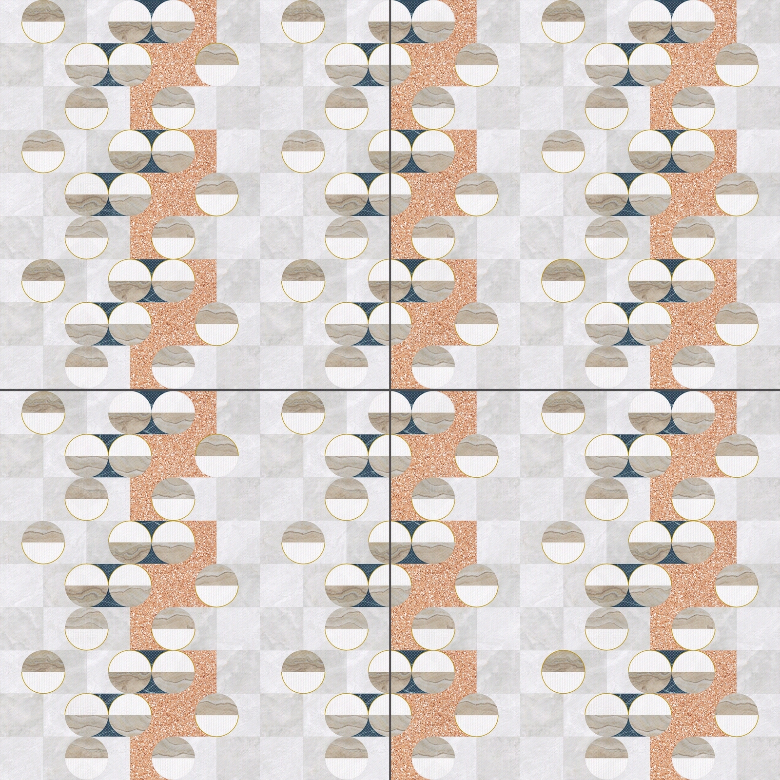 圆形拼花花砖瓷砖贴图下载【ID:1157737002】