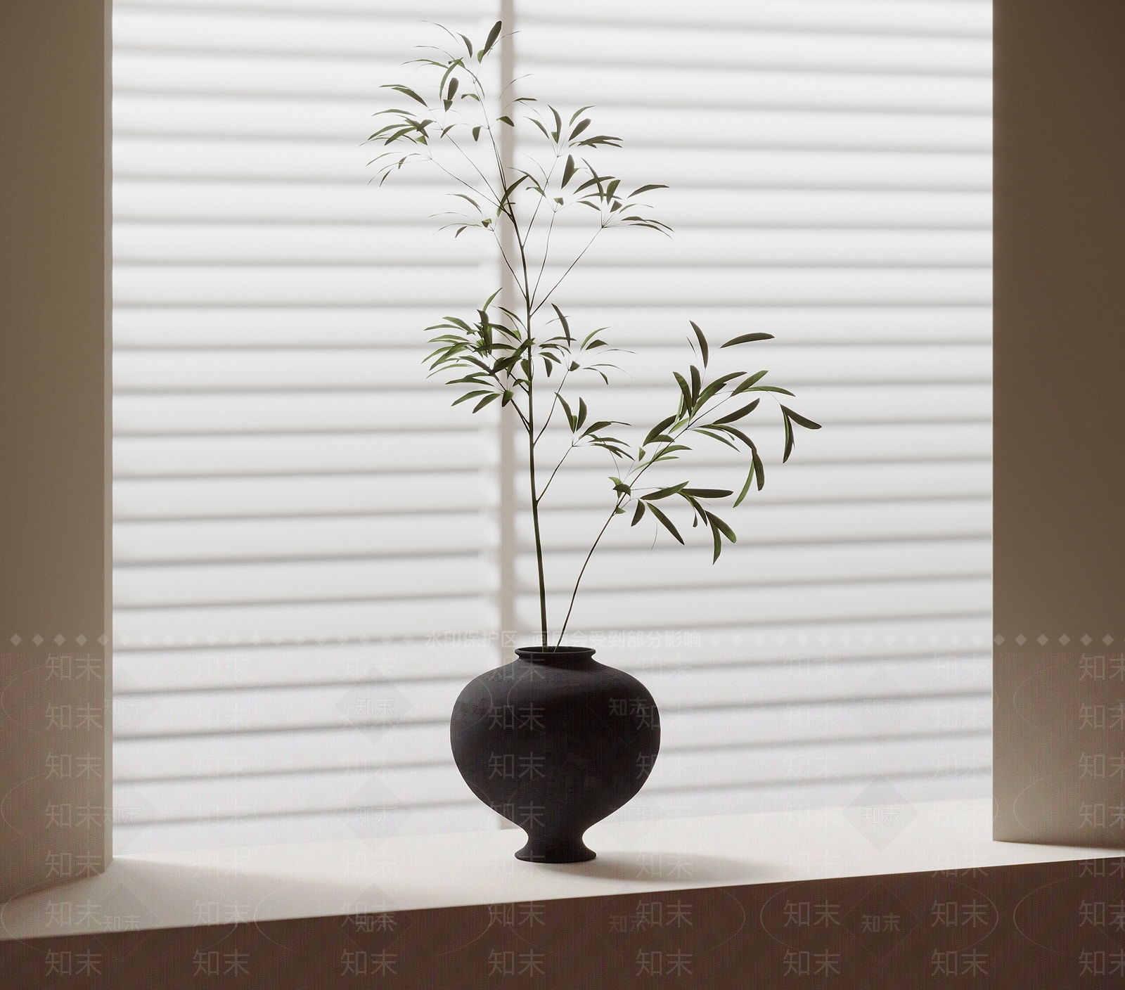 现代植物摆件3D模型下载【ID:1157739600】